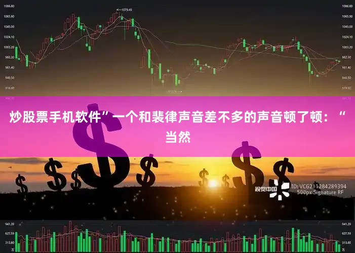 炒股票手机软件”一个和裴律声音差不多的声音顿了顿：“当然